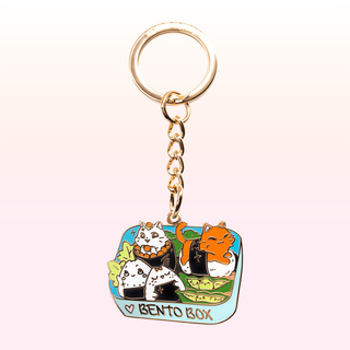 Keychain Bento Box Cats