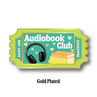 Audiobook Club Pin - Gold Plated