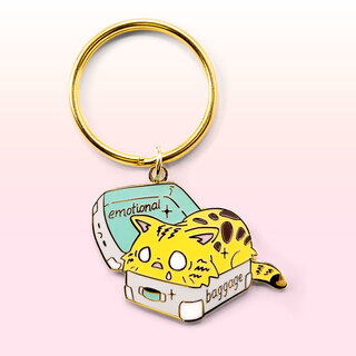 Keychain Emotional Baggage (Bengal Cat)