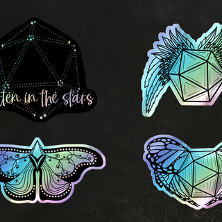 4 x Holographic Stickers