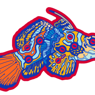 Mandarinfish Sticker