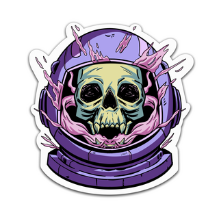 Astronaut Vampire Sticker