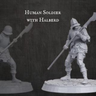 Human Soldier with Spear