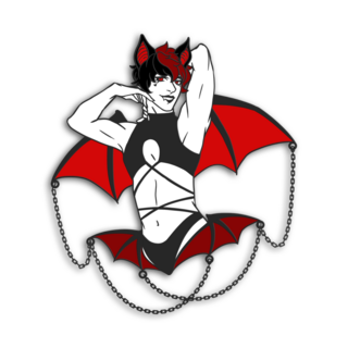 Vampire Bat Enamel Pin