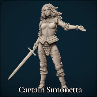 Captain Simonetta the Blackhearts Auxiliaries