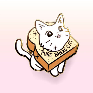 Enamel Pin Pure Bread Cat (Munchkin Cat)