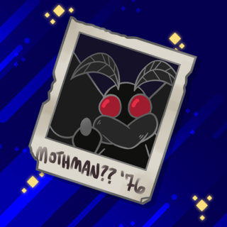 Mothman Polaroid Pin