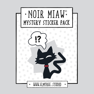 Noir Miaw Mistery Sticker Pack