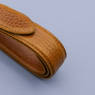 Gator Textured Tan 35mm Leather Strap (NO Buckle)