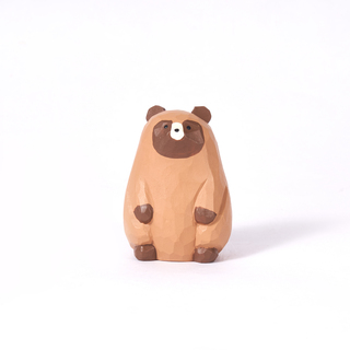 Piri Piri Carved Wooden Tanuki