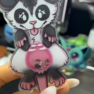 Possum Shaker Keychain