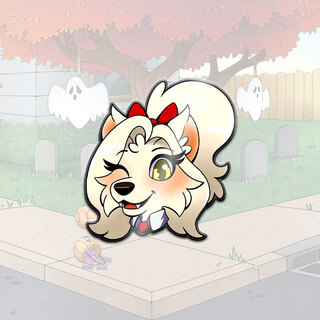 Snow Paw Head 1.5" Hard Enamel Pin