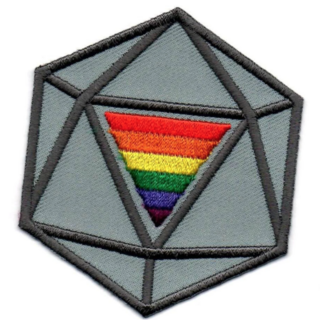 20 Sided Pride Embroidered Patch