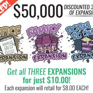 All 3 Expansions (Office, Family and Dorm) -48 Cards total