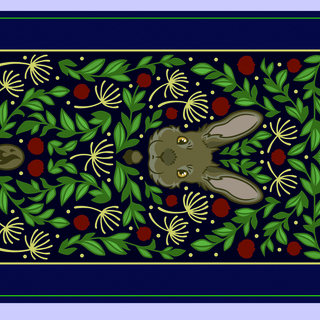 Canvas Pouch Bunny
