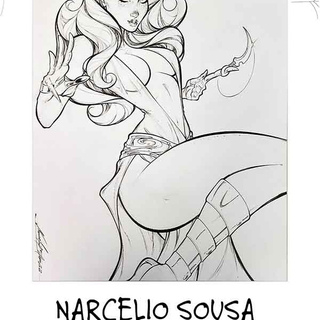 HS Original Art Narcelio Sousa Born of Blood #4 1:25 Ratio 12x17