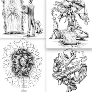 Raised-ink art print