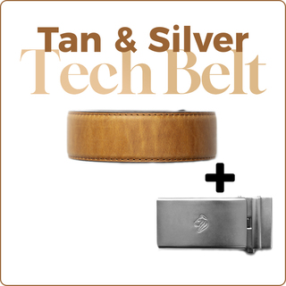 Tech Belt | Saddle Tan | Silver Buckle