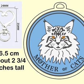 Mother of Cats acrylic charm