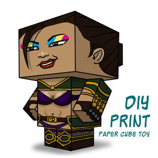 Tracy Queen Paper Toy - 8x10" Print