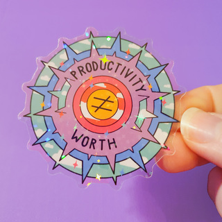 Productivity is not Worth Sticker