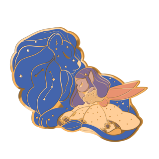 Leo Fairy Zodiac Pin