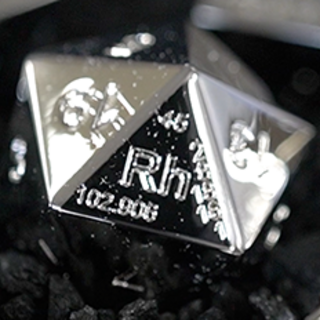 Rhodium Plated D20