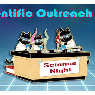 Scientific Outreach Cat Pin