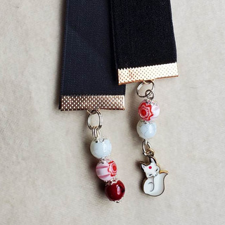 Kitsune Ribbon Bookmark