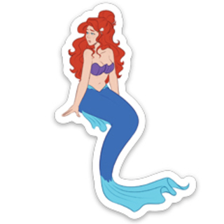 "Aria / Little Mermaid" Sticker*