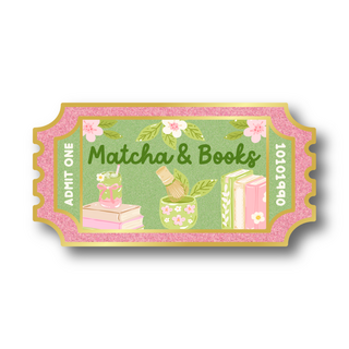 Matcha & Books Book Club Pin