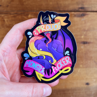 Monster Fucker Holographic Foil Sticker