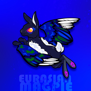 Eurasian Magpie Wabbit Pin