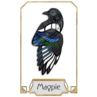 Magpie Portrait Pin