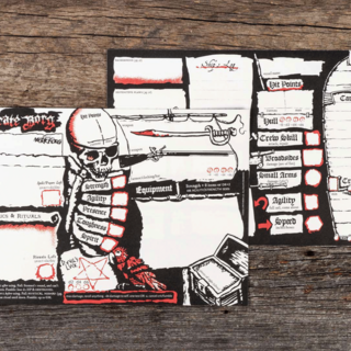 Pirate Borg Character Sheet Pad