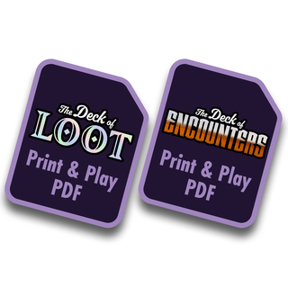 Print & Play PDF - Deck of Loot & Deck of Encounters