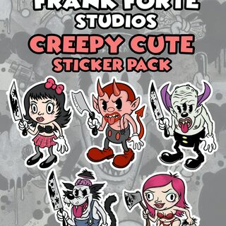 $15 Reward | Frank Forte Creepy Cute Sticker set