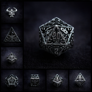 Demon Crest Polyhedral Dice Set