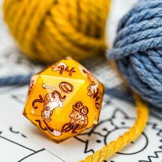 Black, Orange, or Calico Crit Cat D20