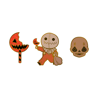 Trick 'r Treat Enamel Pins by M. Victoria Robado (Set of 3)