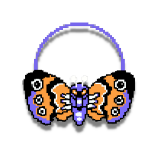 Pixel Moth Pin