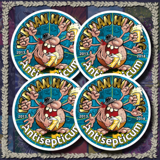 4-pack COASTERS ANTISEPTICUM