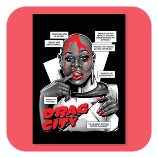 A4 Print - Drag City - Bob The Dragqueen