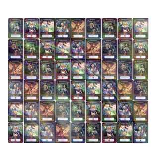 Uncut sheet of Foil Cards