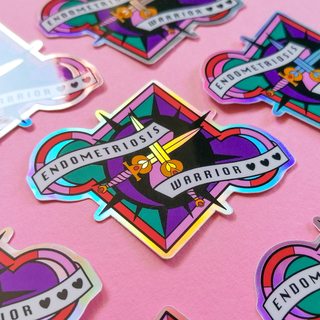 Endometriosis Warrior Sticker