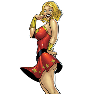 Bombshell Acrylic Standee