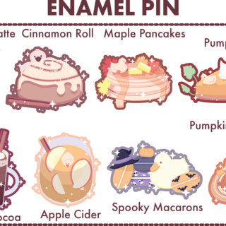 Café Ducks – enamel pins