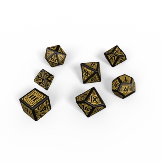 Black and Gold UVG Eyeburner Dice