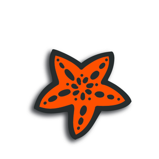 Sticker | Sea Star - Orange