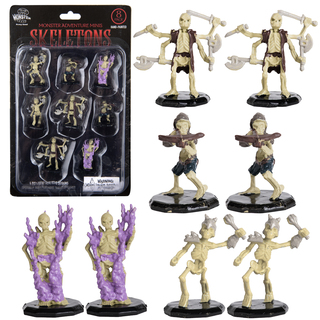 Monster Skeletons Hand Painted Mini Figures Set of 8